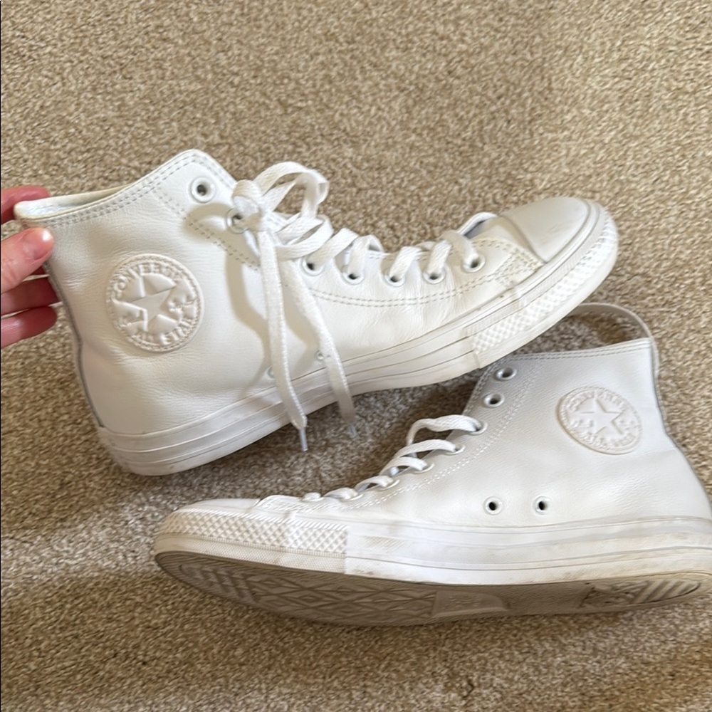 Converse White High-Top Sneakers